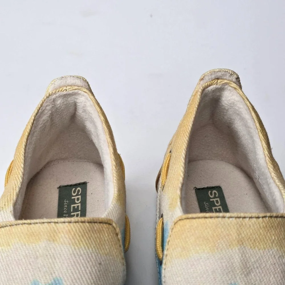 Sperry Tie-Dye Moc-Sider Women's Shoes Size 8.5 Multi Canvas‎ Slip-on Loafers